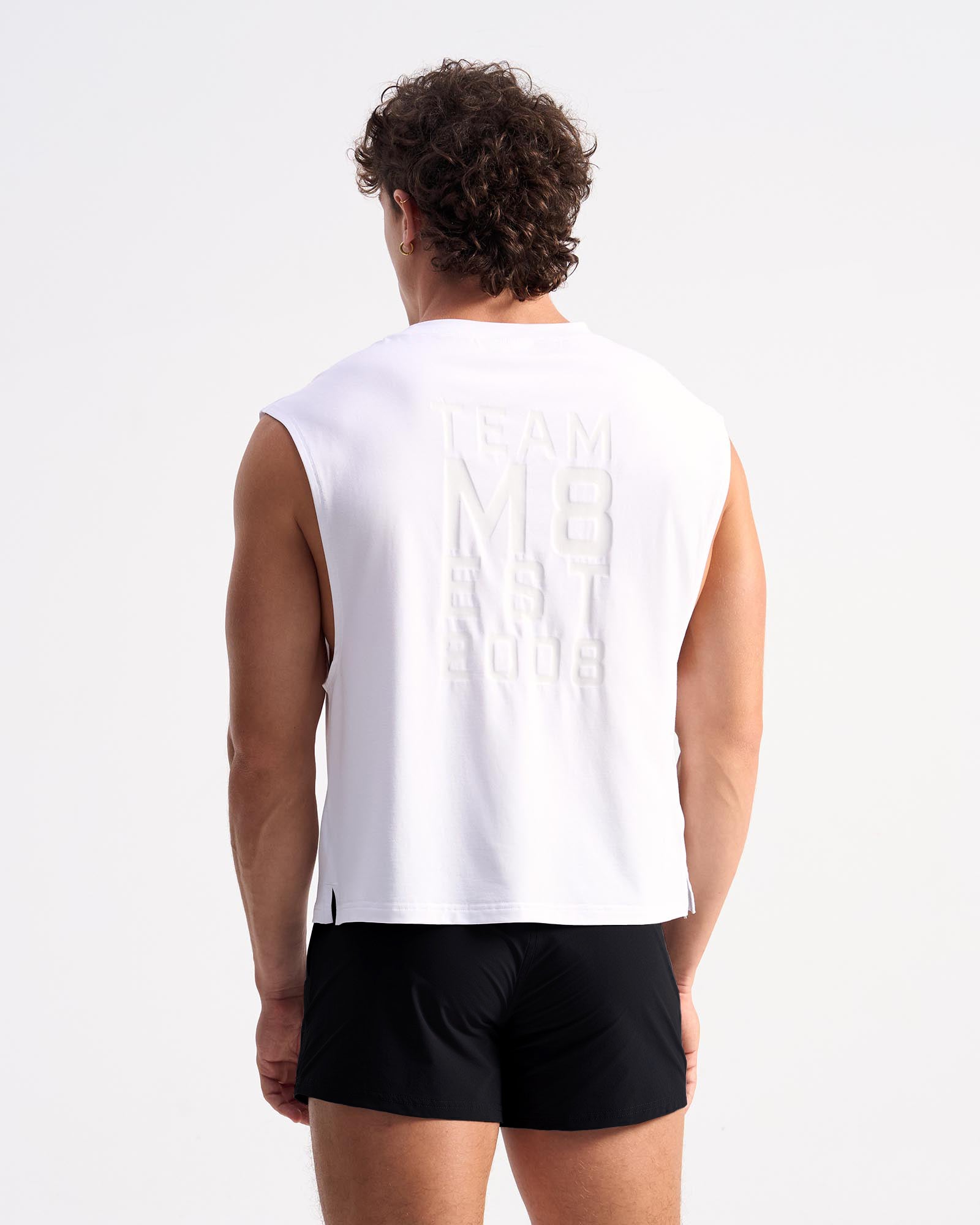 Strike Muscle Tank - White