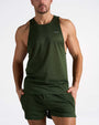 TEAMM8 S.S.C. Mesh Tank - Forest Green