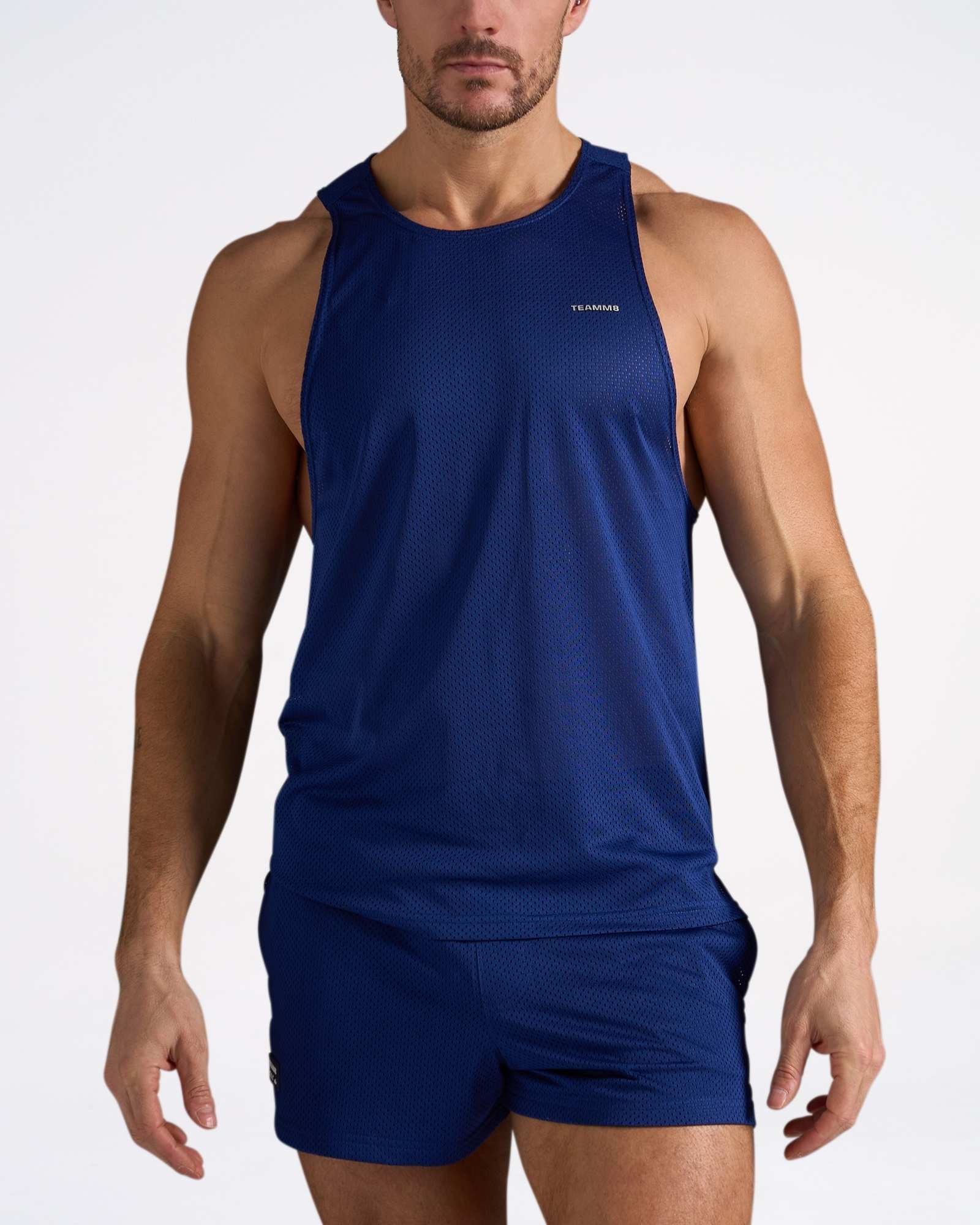 TEAMM8 S.S.C. Mesh Tank - Navy