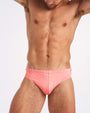 Grid Swim Brief - Bondi Pink