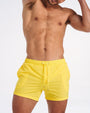 Bañador Short Grid - Amarillo Bondi