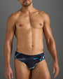 Resort Wide Cut Swim Brief - Black Sand