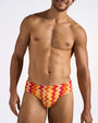 Resort Wide Cut Swim Brief - Red Mirage