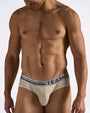 Racer Mesh Brief - Ecru