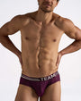 Racer Mesh Brief - Eggplant