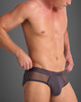 Score Sheer Brief - Gunmetal