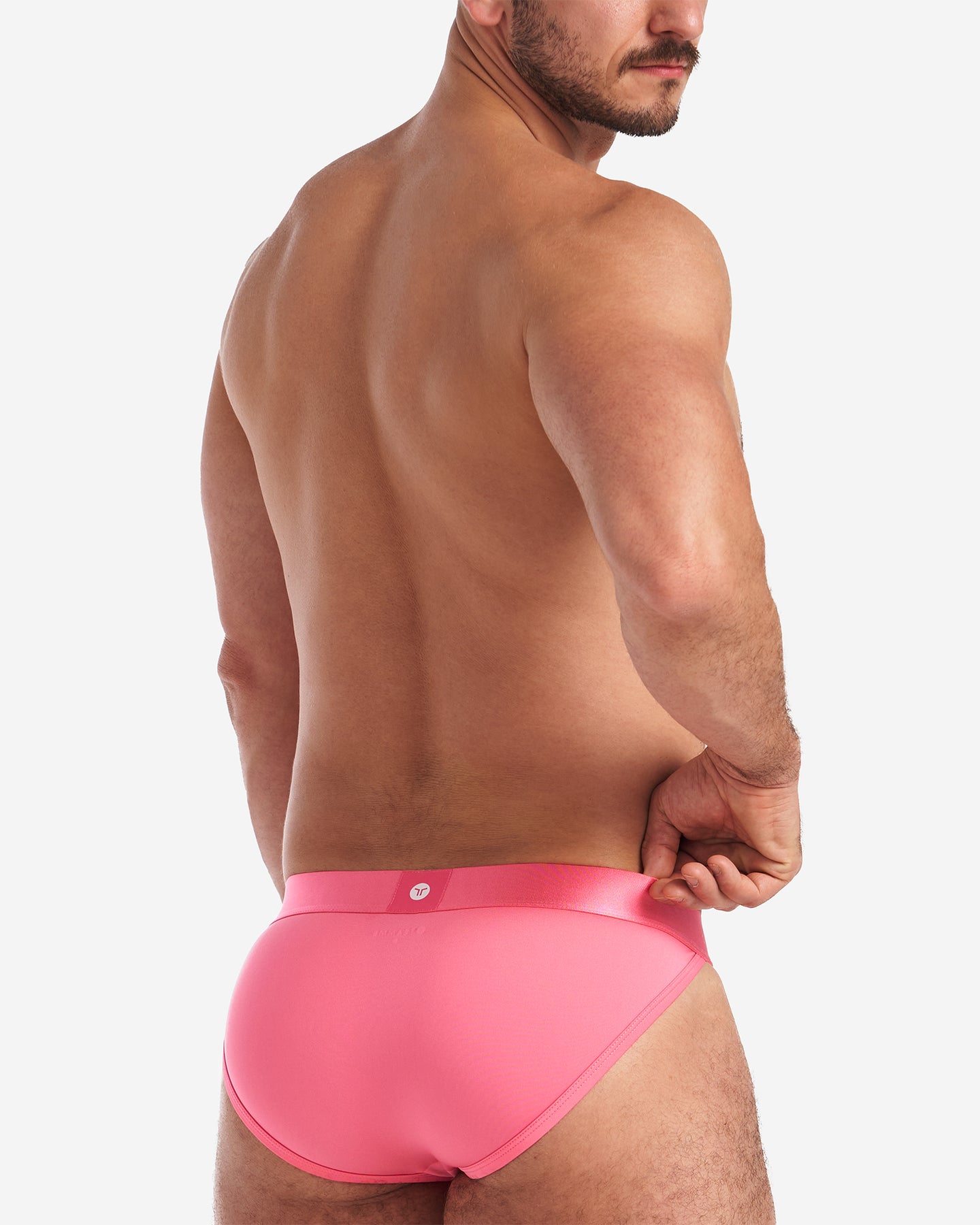 Mens Underwear - Briefs for Men - Apex Brief Tropical Pink - Pink 1x