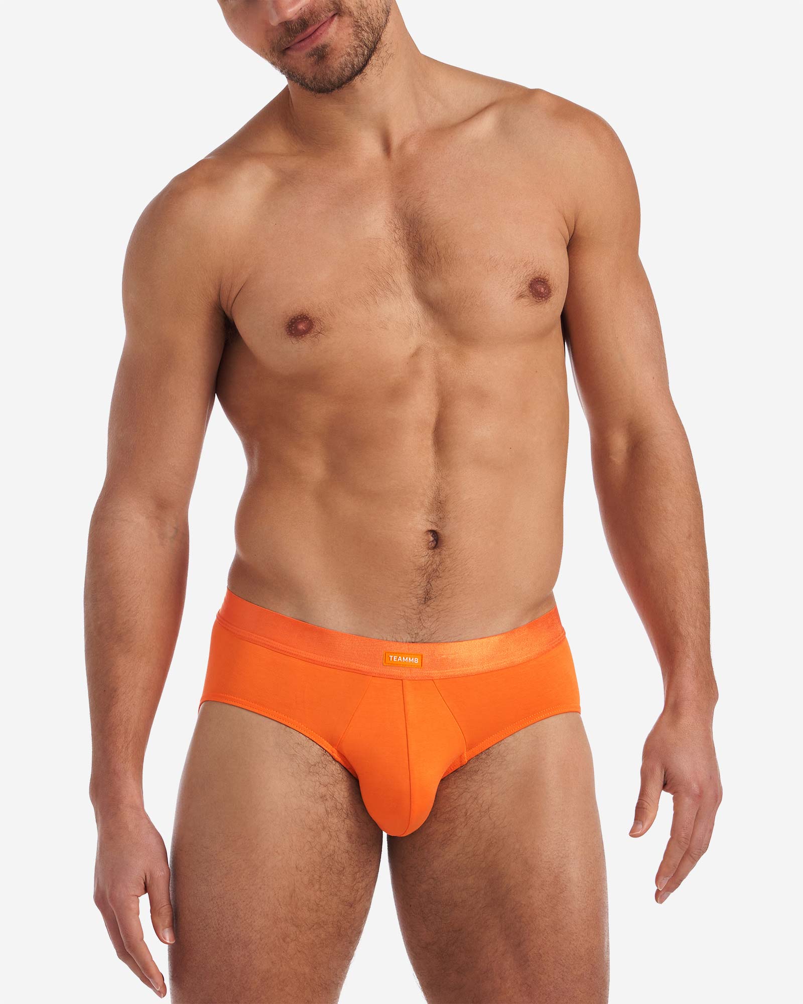 Orange calvin outlet klein men's underwear