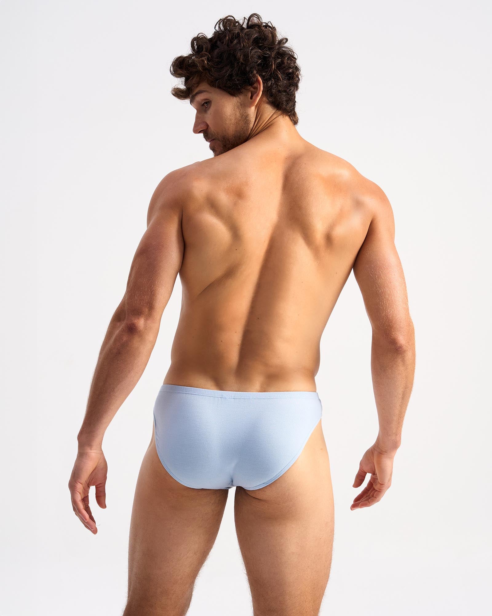 Retro Bikini Brief - Blue