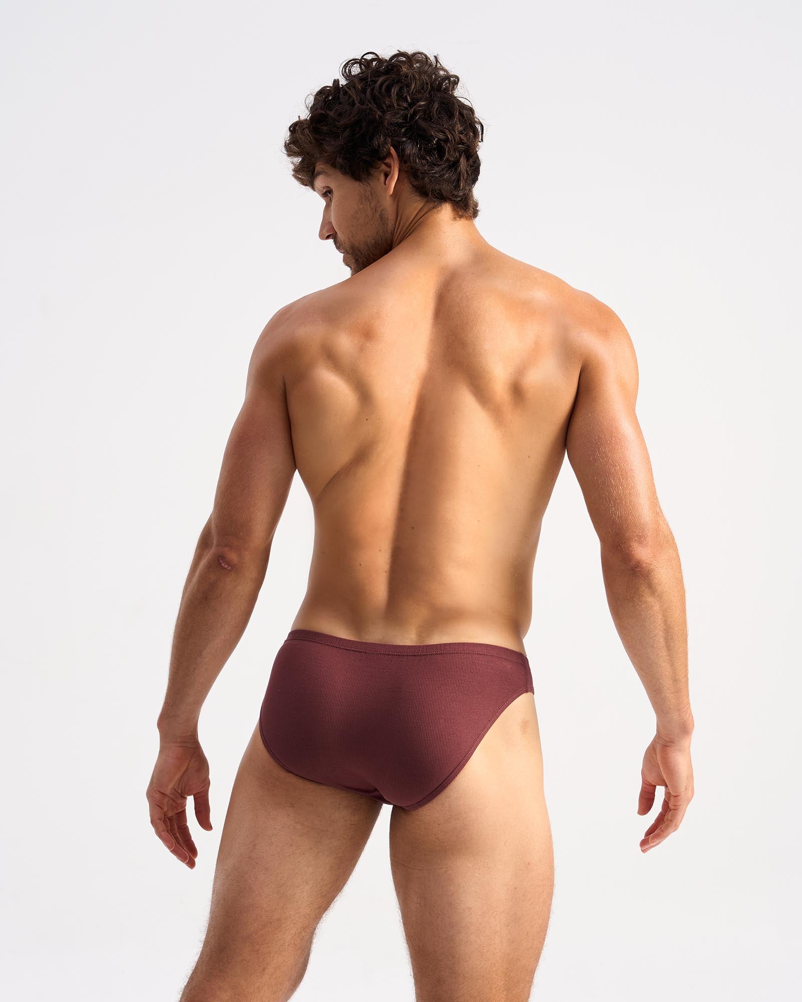 Retro Bikini Brief - Mahogany