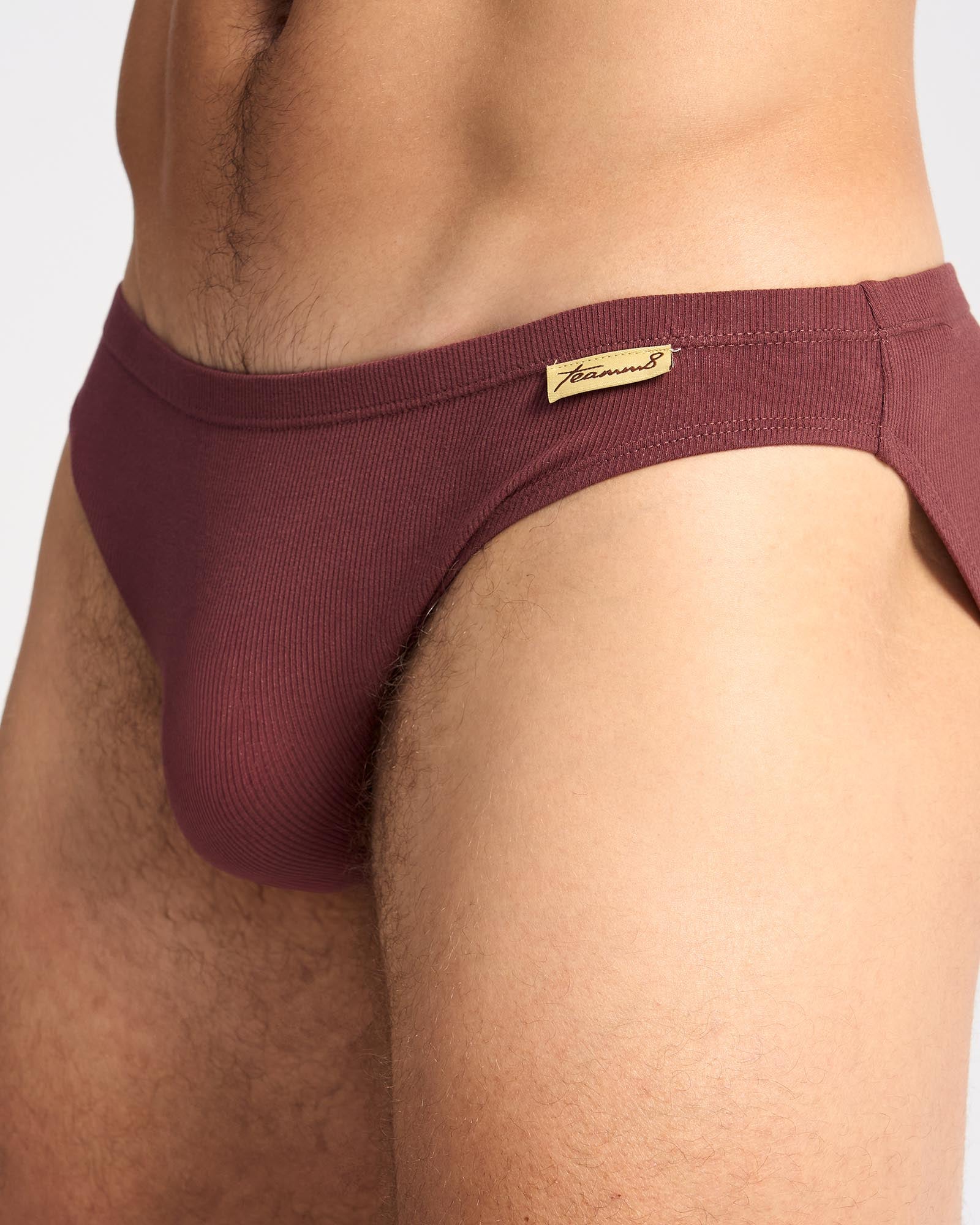 Retro Bikini Brief - Mahogany