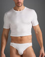 Camiseta Crop Body Bambú - Blanco